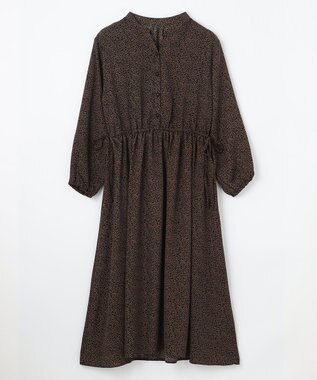 ANY 【洗濯機可能/ウエストゴム】ウエストギャザー ワンピース フラワー