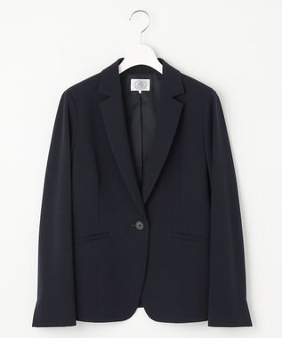 J.PRESS LADIES S 【洗える】T/Rアルガンシルク テーラード ジャケット ネイビー系