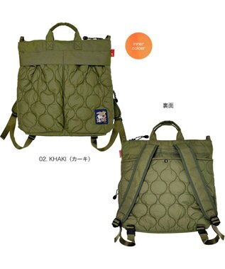 ROOTOTE 8457【スヌーピー】IP.セオルー.パフ.ピーナッツ-0R 02：カーキ