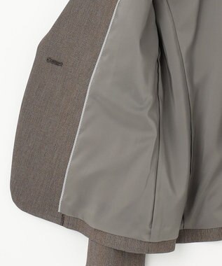 J.PRESS LADIES S 【洗える】T/Rアルガンシルク テーラード ジャケット ブラウン系