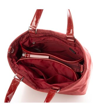 Y'SACCS PolkaDots口折れミニトート ワイン