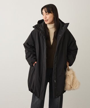 CRAFT STANDARD BOUTIQUE ボリューム中綿ミディコート Black