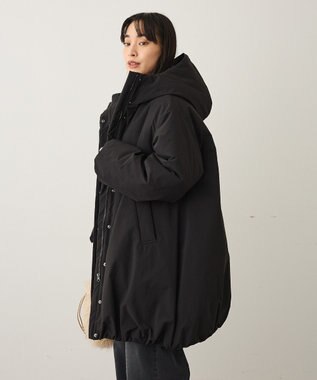 CRAFT STANDARD BOUTIQUE ボリューム中綿ミディコート Black