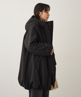 CRAFT STANDARD BOUTIQUE ボリューム中綿ミディコート Black