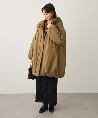 CRAFT STANDARD BOUTIQUE ボリューム中綿ミディコート Black