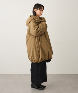 CRAFT STANDARD BOUTIQUE ボリューム中綿ミディコート Black