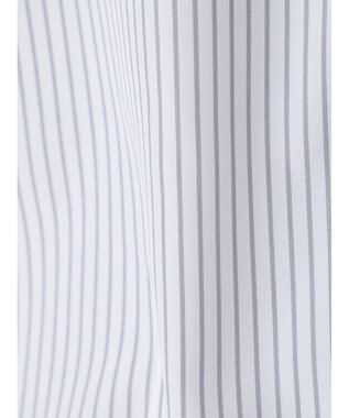 earth music&ecology ワンポイントロゴシャツ Stripe Gray