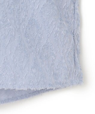 BEIGE， 【洗える】CROISETTE / ジャカードブラウス Sax