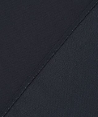 ICB 【接触冷感・UVケア・速乾・洗える】BackSatinAmunzen  5分袖スカーフタイブラウス ネイビー系