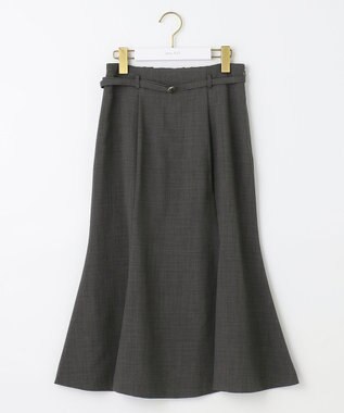 ANY SIS 【セットアップ可】ドライタッチクールマーメイド スカート チャコールグレー