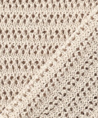 自由区 リネンフリンジ ベスト ベージュ