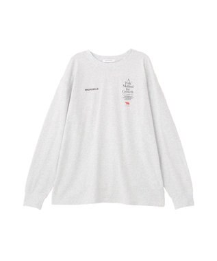 AMERICAN HOLIC BACK PHOTOプリントロンT Light Gray Mixture