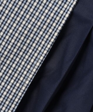 組曲 KIDS 【110-140㎝】 チェックプリーツ キュロット サックスブルー