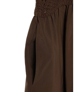 Green Parks ・ＳＵＧＡＲ　ＳＰＯＯＮ　クロシェキリカエワンピース Brown