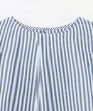 ANY 【抗菌防臭/速乾/手洗い可】エニィファンクション パフスリーブブラウス ブルーロンスト