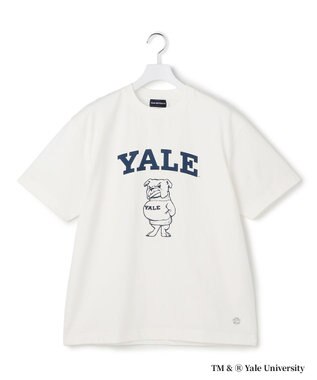 J.PRESS YORK STREET 【YALE別注】【UNISEX】ブルドッグ プリント Tシャツ ホワイト系