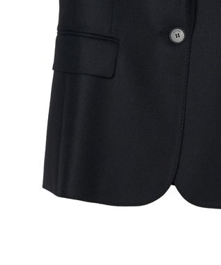 JOSEPH 【WEB&OUTLET限定】ハイカウントサキソニー　シングルブレストジャケット Black