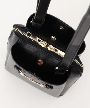 LA BAGAGERIE 【MONICA】ビット金具ショルダーバッグ ブラック