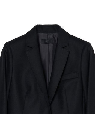 JOSEPH 【WEB&OUTLET限定】ハイカウントサキソニー　シングルブレストジャケット Black