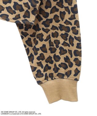 Green Parks ■ＬＯＶＥ　ＢＯＡＴ　ロゴ刺繍スウェット Leopard