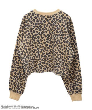 Green Parks ■ＬＯＶＥ　ＢＯＡＴ　ロゴ刺繍スウェット Leopard