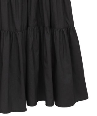 earth music&ecology ドロストシャーリングキャミワンピース Black