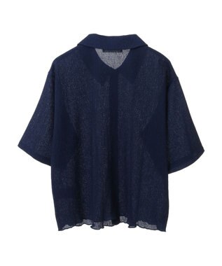 Green Parks BEST PRICE 表面カット衿付シャツ Blue