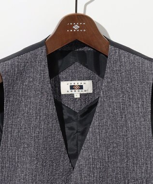 JOSEPH ABBOUD 【ストレッチ・洗える・軽量・防しわ・速乾・エコ撥水】ライトウェーブベスト グレー系