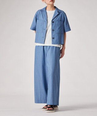 Paul Smith シャンブレー 半袖シャツ ライトインディゴ