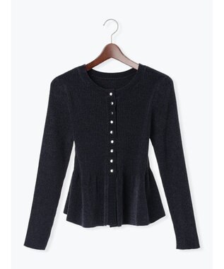 Te chichi モールペプラム2WAYニット チャコールグレー