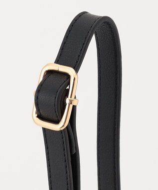 LA BAGAGERIE 【MONICA】ビット金具ショルダーバッグ ブラック