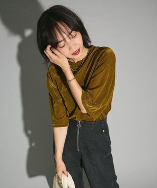 Green Parks シアーベロアプルオーバー Green