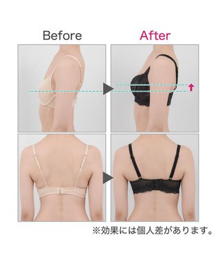 BRADELIS New York 【BRADELIS New York/ 育乳ブラ・STEP2 寄せる】ベルステップ2ブラ24A1 ブラック