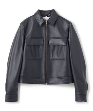 BEIGE， HUBERT / レザージャケット Navy