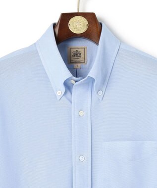 J.PRESS MEN 【夏に嬉しい高機能】カノコインレイパッチポケット シャツ/B.D. サックスブルー系