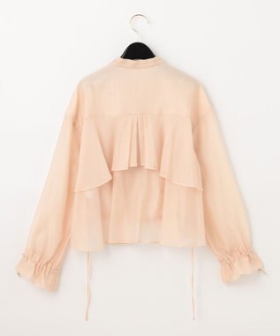 GRACE CONTINENTAL バックコンシャスブルゾン ベージュ