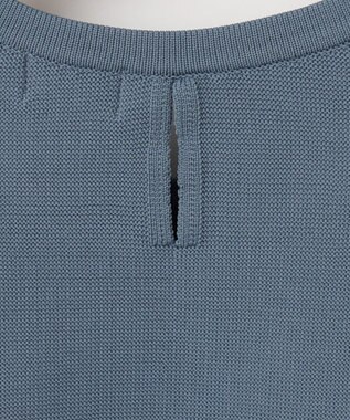 組曲 【WEB限定】スポンディッシュペプラム ニット サックスブルー系