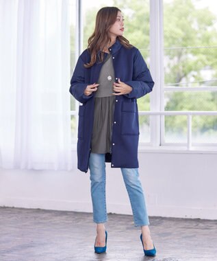 Tiaclasse 【洗える】重ね着風チュニックプルオーバー グレー