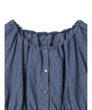 earth music&ecology ジャガードプルオーバー Blue