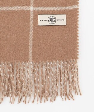 J.PRESS MEN アルパカウール チェックストール ベージュ系4