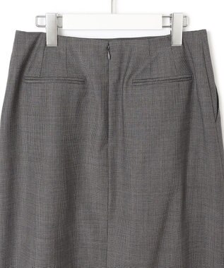 23区 【セットアップ対応】ラフィーネウール タイトスカート グレーミニチェック