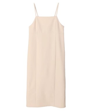 earth music&ecology バックスリットＩラインキャミワンピース Light Beige