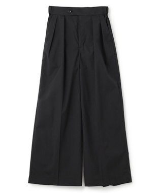 NAVE 【ReNave・セットアップ可/洗える/接触冷感/UVケア】コットンポリブロード パンツ ブラック系