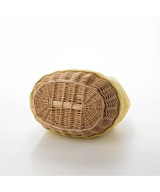 UNBILLION perche 牛革×ヤナギ底2wayトートバッグ イエロー