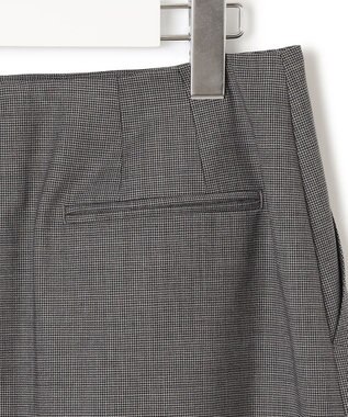 23区 【セットアップ対応】ラフィーネウール タイトスカート グレーミニチェック