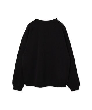 WEGO 【ユニセックス着用ITEM/裏起毛】リラックスフィットスウェットプルオーバー ブラック