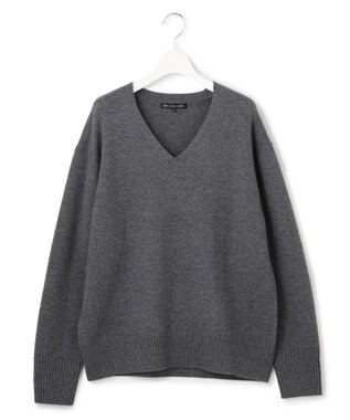23区 【先行予約】カシミヤブレンド Vネック ニット グレー系