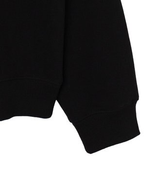 WEGO 【ユニセックス着用ITEM/裏起毛】リラックスフィットスウェットプルオーバー ブラック