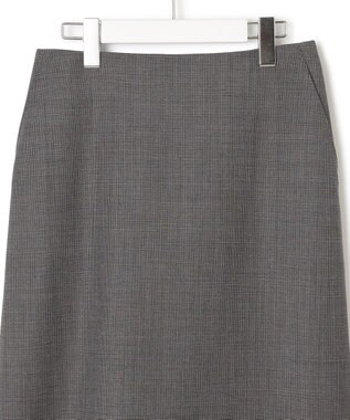 23区 【セットアップ対応】ラフィーネウール タイトスカート グレーミニチェック