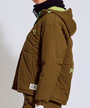 PW CIRCULUS 【撥水加工 / ストレッチ】【WOMEN】キルティング中綿ブルゾン ゴルフウェア レディース カーキ系